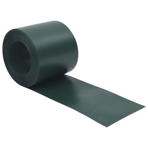 Haveskærme 10 stk. 252,5x19 cm PVC grøn