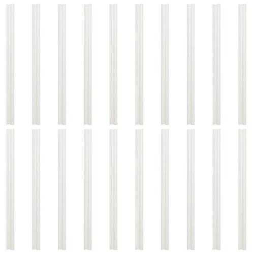 Haveskærme 10 stk. 252,5x19 cm PVC grøn