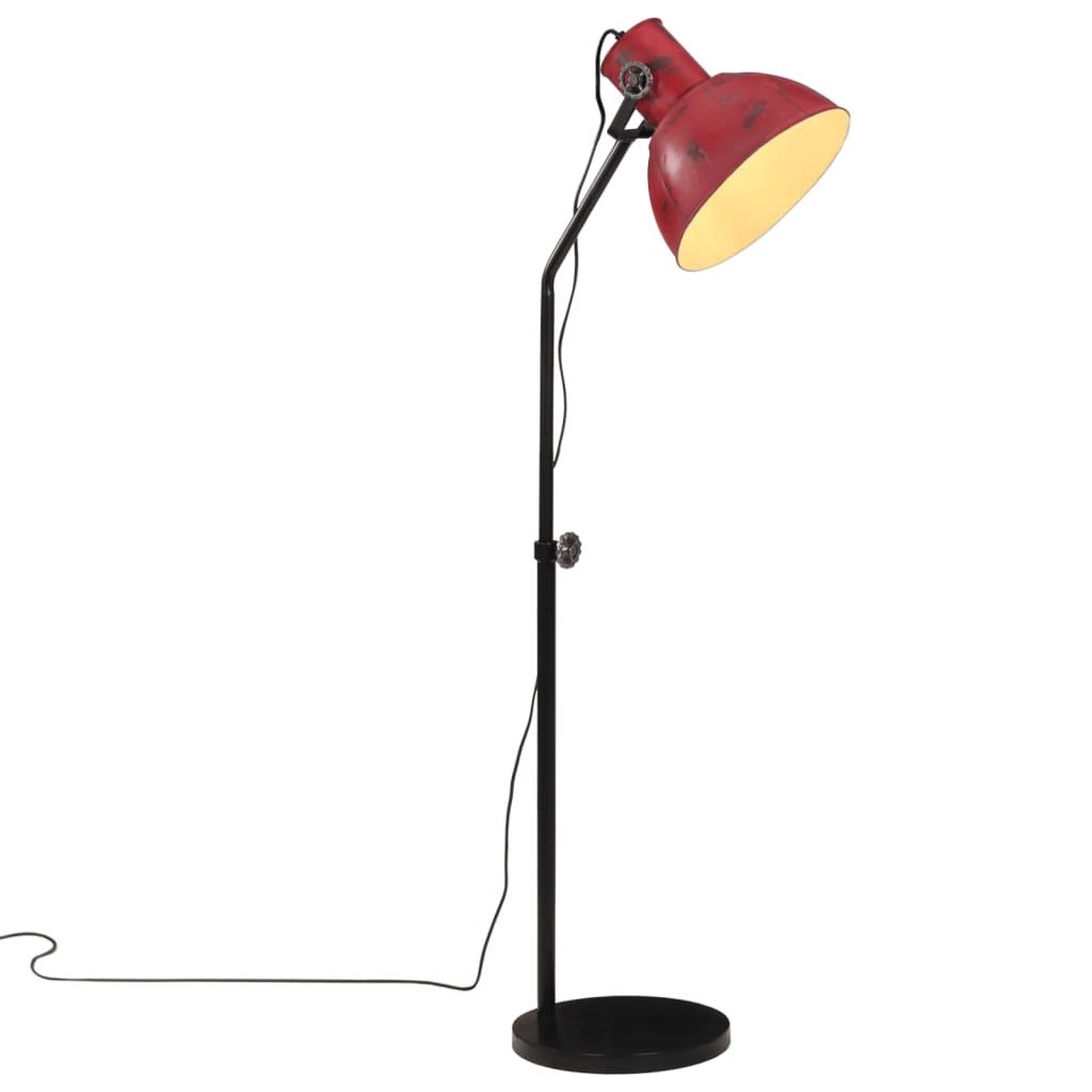 Gulvlampe 25 W 30x30x90 150 Cm E27 Rustik Rød