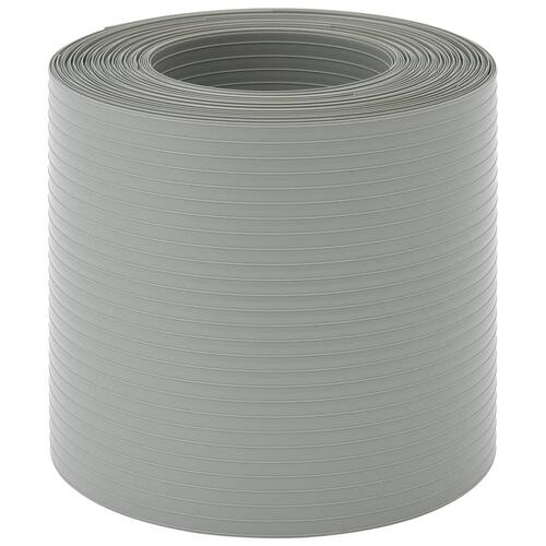 Haveskærme 10 stk. 252,5x19 cm PVC stengrå