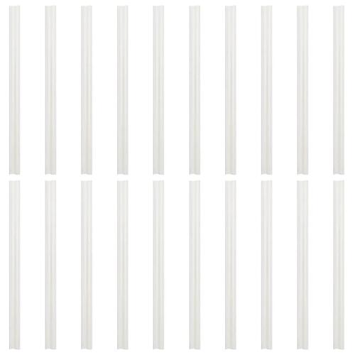 Haveskærme 10 stk. 252,5x19 cm PVC stengrå