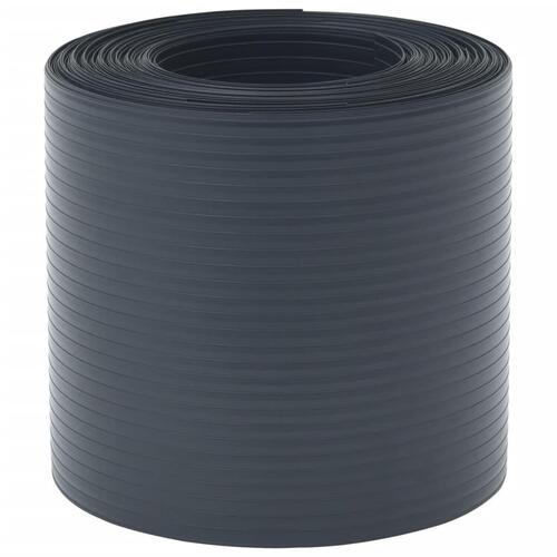 Haveskærme 10 stk. 252,5x19 cm PVC sort