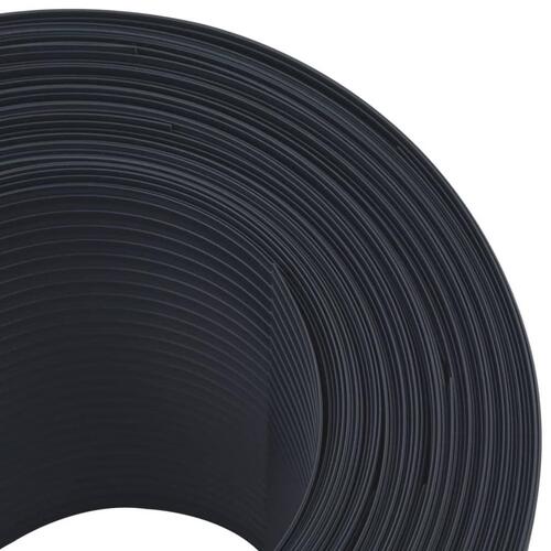 Haveskærme 10 stk. 252,5x19 cm PVC sort