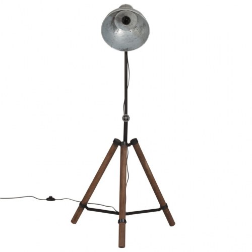 Gulvlampe 75x75x90-150 cm 25 W E27 vintagesølv