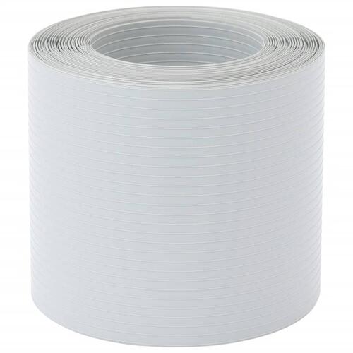 Haveskærme 10 stk. 252,5x19 cm PVC lysegrå