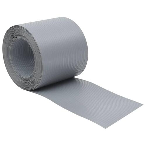 Haveskærme 10 stk. 252,5x19 cm PVC grå