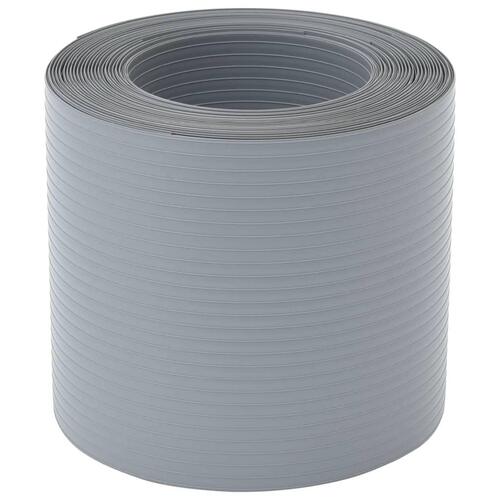 Haveskærme 10 stk. 252,5x19 cm PVC grå
