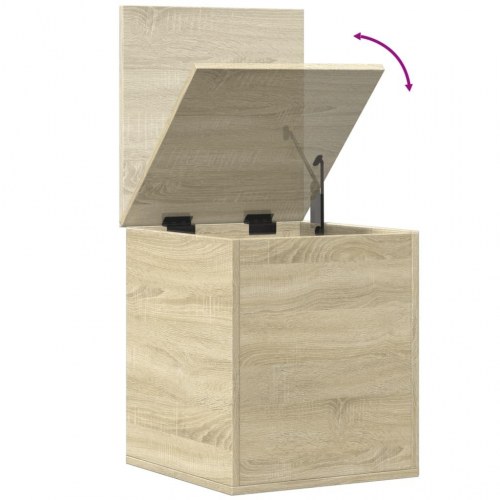 Opbevaringsboks 40 × 42 × 46 cm i konstrueret træ - sonoma-eg