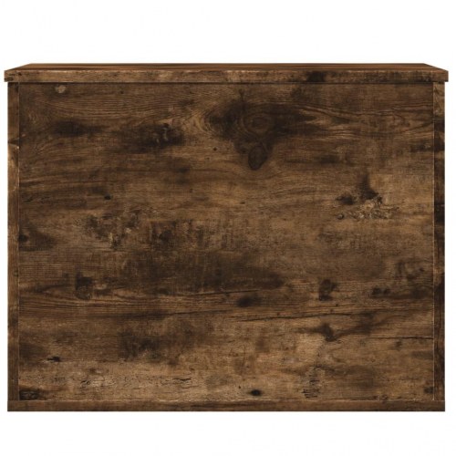 Opbevaringskiste i konstrueret træ 60×42×46 cm - røget egetræsfarve