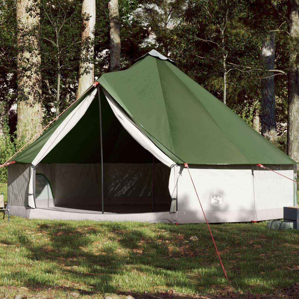 12-personers campingtelt vandafvisende grøn