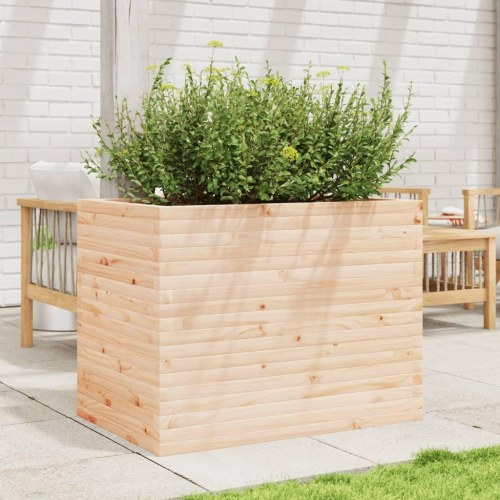 Plantekasse i massivt fyrretræ 90 x 60 x 68,5 cm