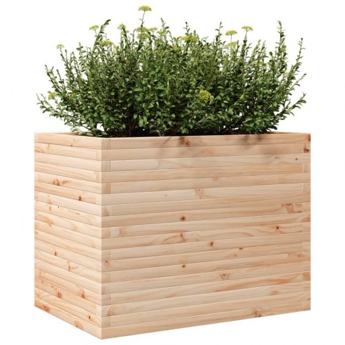 Plantekasse i massivt fyrretræ 90 x 60 x 68,5 cm