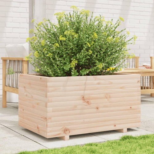 Plantekasse i massivt fyrretræ 90 x 60 x 49,5 cm