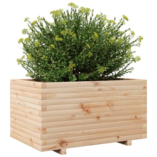 Plantekasse i massivt fyrretræ 90 x 60 x 49,5 cm
