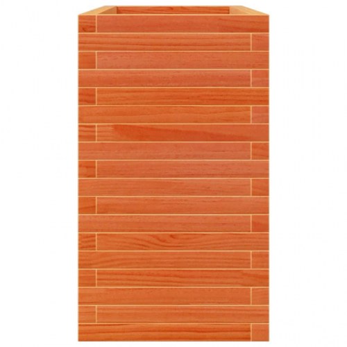 Plantekasse i massivt fyrretræ 90 x 40 x 68,5 cm - gyldenbrun