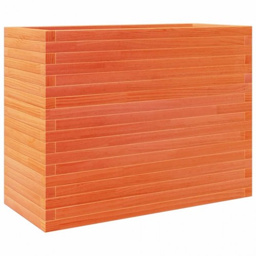 Plantekasse i massivt fyrretræ 90 x 40 x 68,5 cm - gyldenbrun