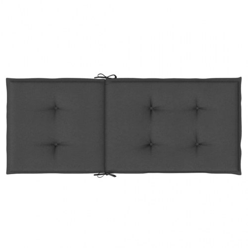 Stolehynder med høj ryg 6 stk. 120 x 50 x 4 cm - meleret antracit