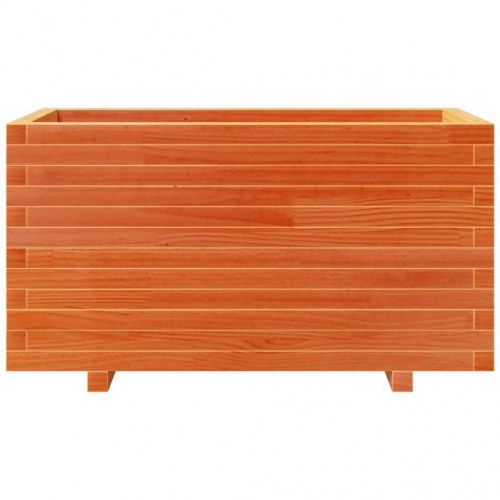 Plantekasse i massivt fyrretræ 90 x 40 x 49,5 cm - gyldenbrun