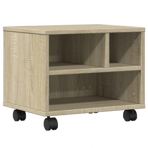 Printerstativ med hjul 41 x 32 x 34,5 cm - sonoma-eg
