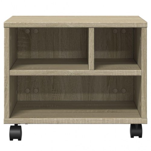 Printerstativ med hjul 41 x 32 x 34,5 cm - sonoma-eg