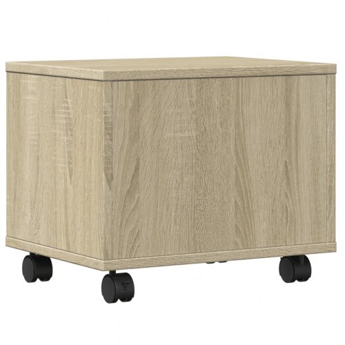 Printerstativ med hjul 41 x 32 x 34,5 cm - sonoma-eg