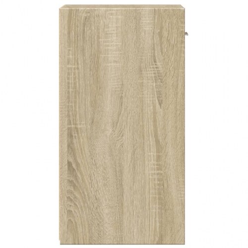 Sengeborde 2 stk. - 35 × 34 × 65 cm i konstrueret træ, sonoma-eg