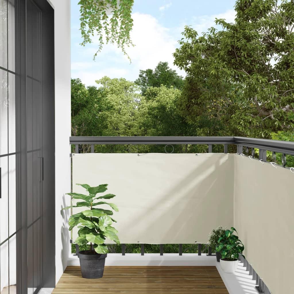 Altanafskærmning 500x75 cm PVC hvid