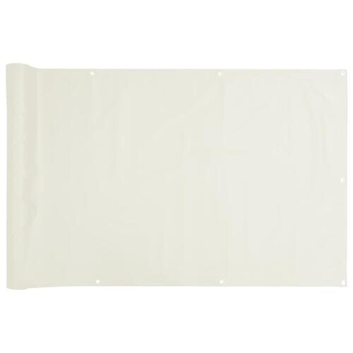 Altanafskærmning 500x75 cm PVC hvid