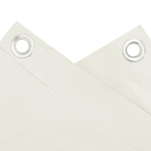 Altanafskærmning 500x75 cm PVC hvid