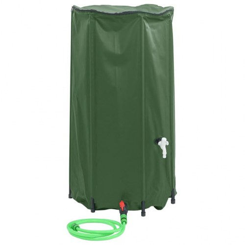 Sammenfoldelig vandtank med hane 100 l - grøn PVC