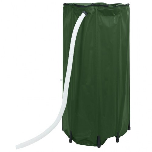 Sammenfoldelig vandtank med hane 100 l - grøn PVC