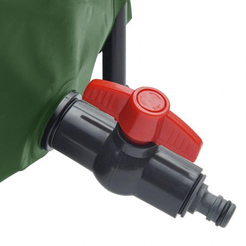 Sammenfoldelig vandtank med hane 100 l - grøn PVC