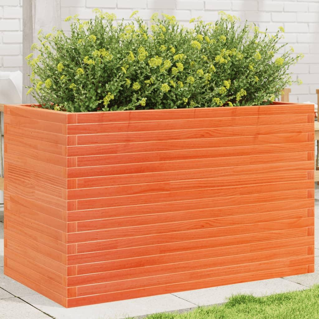 Plantekasse 110x60x68 5 Cm Massivt Fyrretræ Gyldenbrun