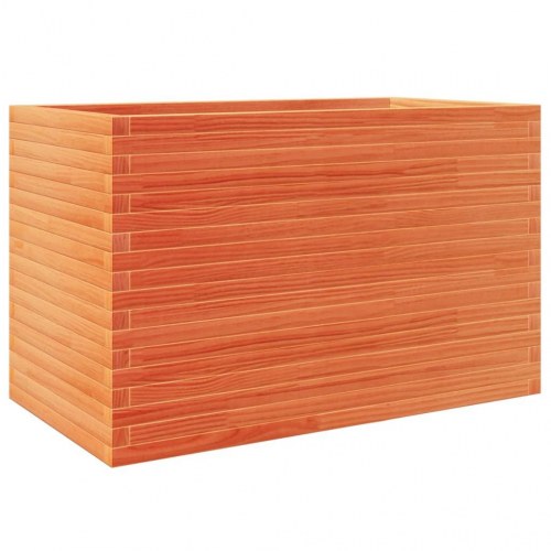 Plantekasse i massivt fyrretræ 110 x 60 x 68,5 cm - gyldenbrun