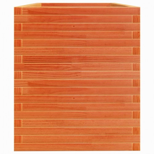 Plantekasse i massivt fyrretræ 110 x 60 x 68,5 cm - gyldenbrun