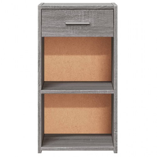 Sengeborde 2 stk. 35x34x65 cm konstrueret træ grå sonoma-eg