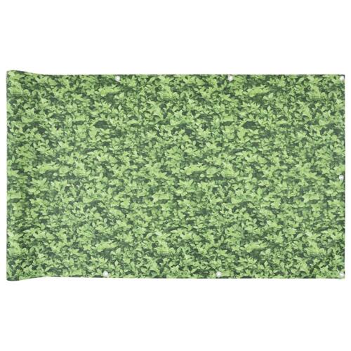 Altanafskærmning 400x75 cm PVC plantedesign grøn