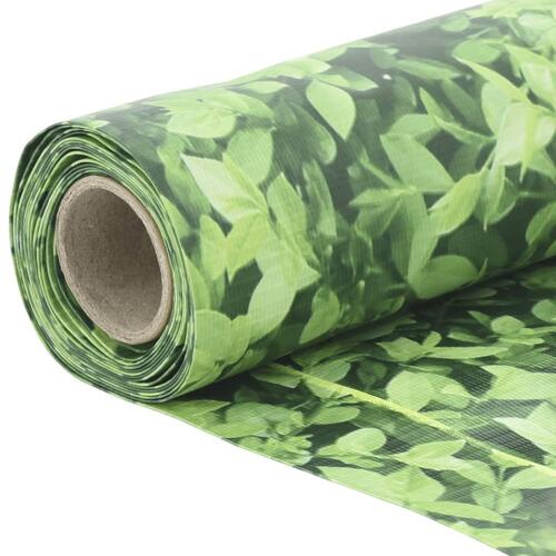 Altanafskærmning 400x75 cm PVC plantedesign grøn