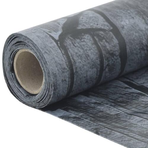Altanafskærmning 400x75 cm PVC stendesign grå