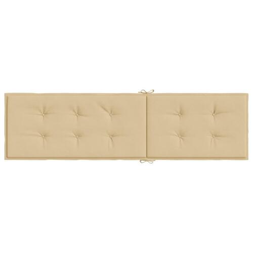 Hynde til dækstol (75+105) x 50 x 4 cm stof meleret beige