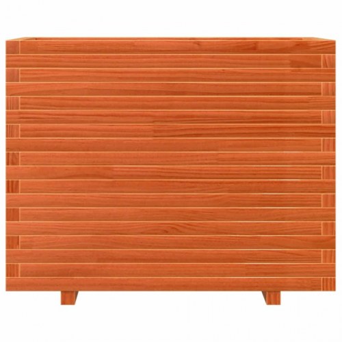 Plantekasse i massivt fyrretræ 90 x 60 x 72,5 cm - gyldenbrun