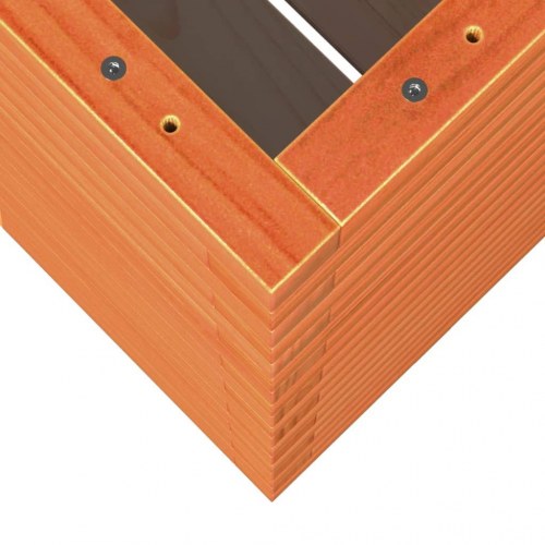 Plantekasse i massivt fyrretræ 90 x 60 x 72,5 cm - gyldenbrun