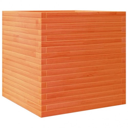 Plantekasse 70 x 70 x 68,5 cm i massivt fyrretræ - gyldenbrun