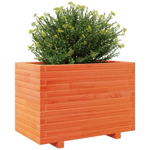 Plantekasse i massivt fyrretræ 70 x 40 x 49,5 cm - gyldenbrun