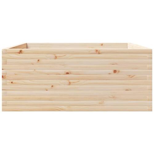 Plantekasse 110x110x49,5 cm massivt fyrretræ