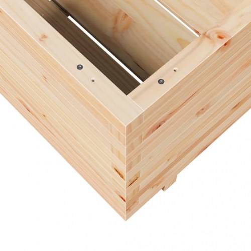 Plantekasse 70x70x49,5 cm massivt fyrretræ