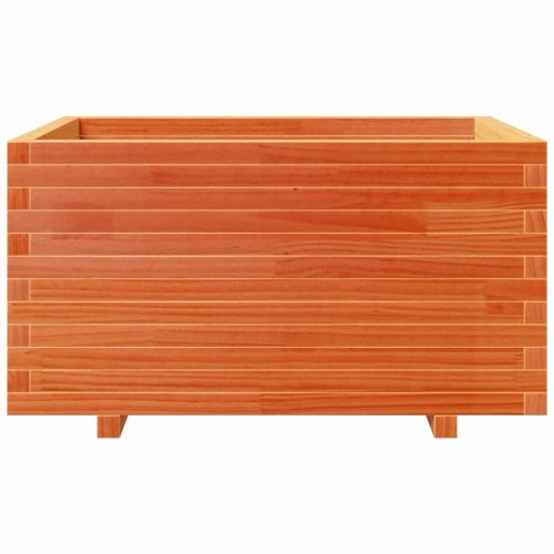 Plantekasse i massivt fyrretræ 90 x 60 x 49,5 cm - gyldenbrun