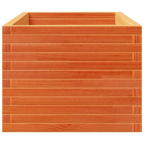 Plantekasse i massivt fyrretræ 90 x 60 x 49,5 cm - gyldenbrun