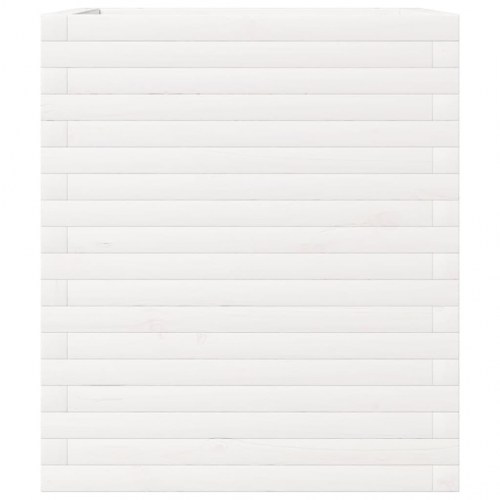 Plantekasse 60 x 60 x 68,5 cm i massivt fyrretræ - hvid