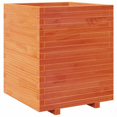 Plantekasse 60 x 60 x 72,5 cm i massivt fyrretræ - gyldenbrun